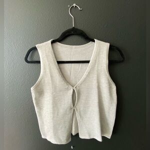 Light Grey Sweater Tank